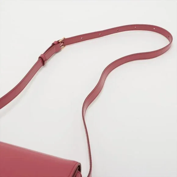 Celine Triomphe teen Leather Shoulder bag Pink - Picture 14 of 15
